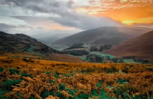 A sunrise in the montains for The Craft Irish Whiskey Co.