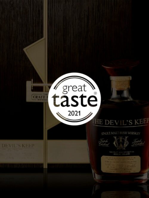 Handcrafted irish whiskey The Devil's Keep wins great taste