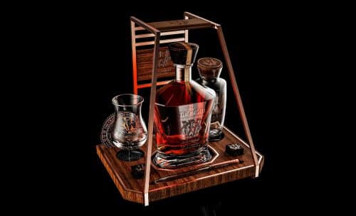 A whiskey set of expensive Irish whiskey