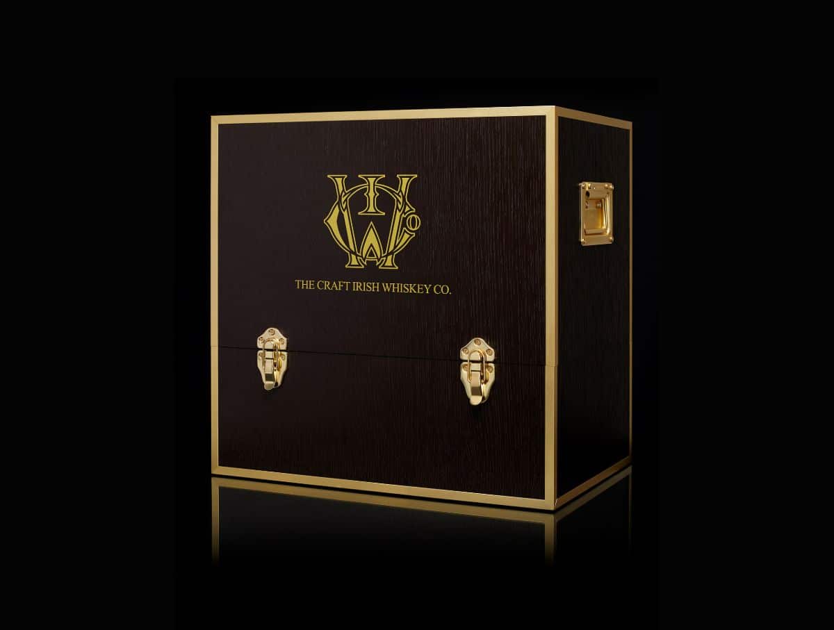 A box of one of the best expensive Irish whiskey brand