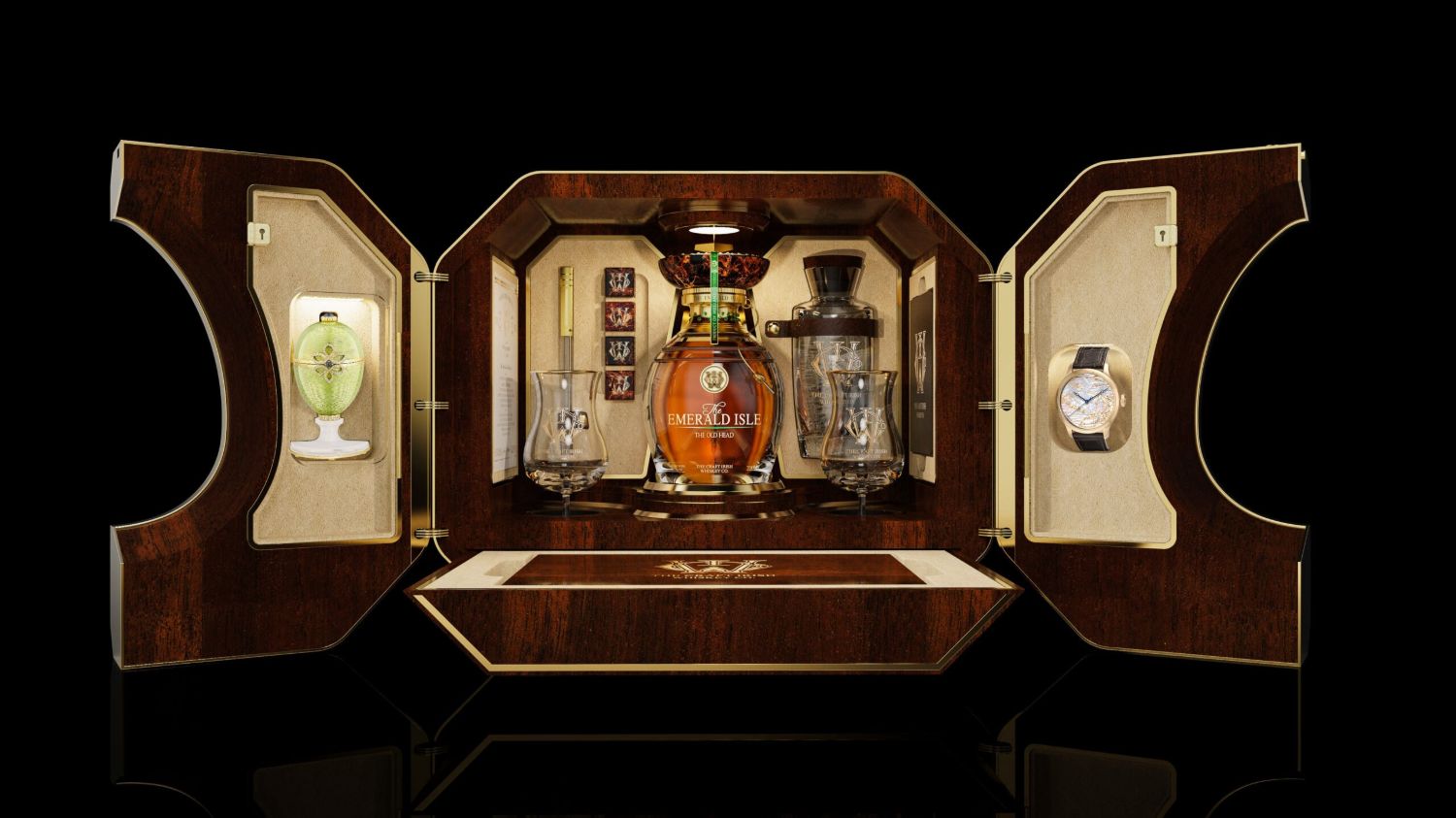 A whiskey set of the most expensive whiskey ever sold at auction