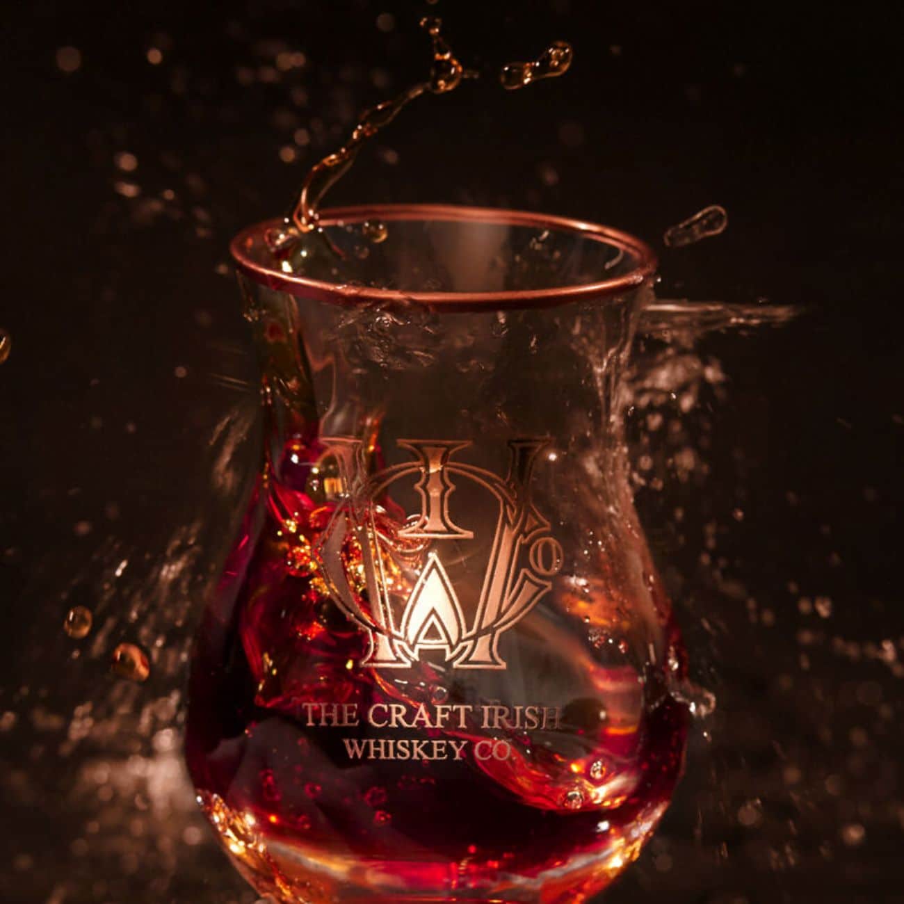 A whiskey glass by The Craft Irish Whiskey Co.