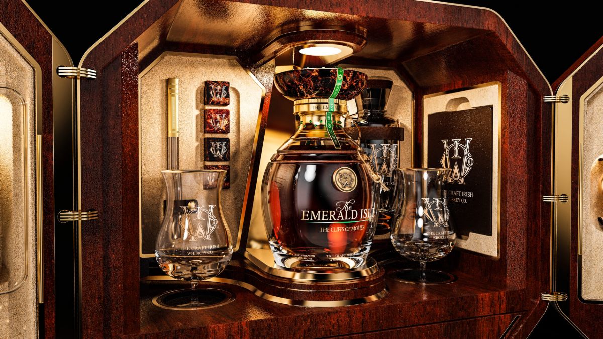 The Emerald Isle set, the most expensive whiskey ever sold at auction