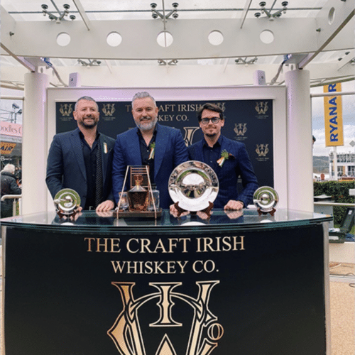 Jay Bradley and team representing the best Irish whiskey company
