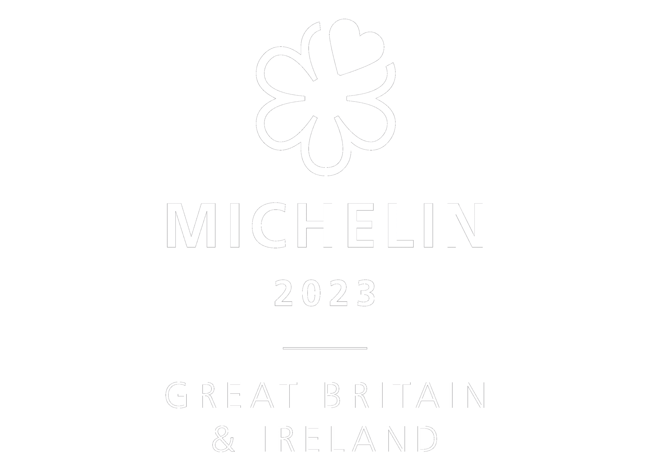 Michelin guide Great Britain & Ireland 2023 logo, partner of the best Irish whiskey company