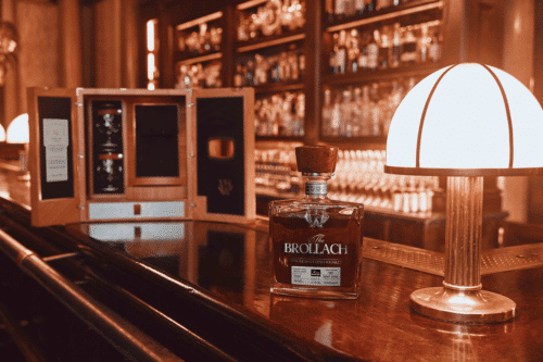 award-winning irish whiskey The Brollach, featured in a whiskey set