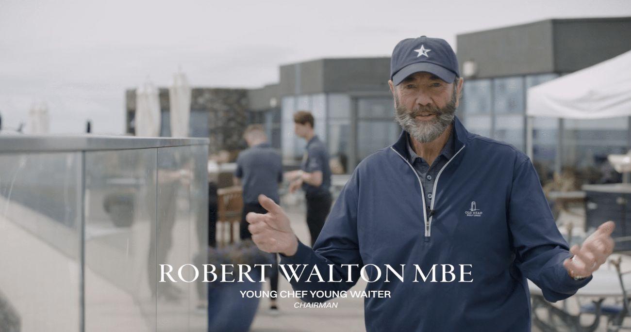 Robert Walton MBE, on an outdoor deck where luxury single malt whiskey is served